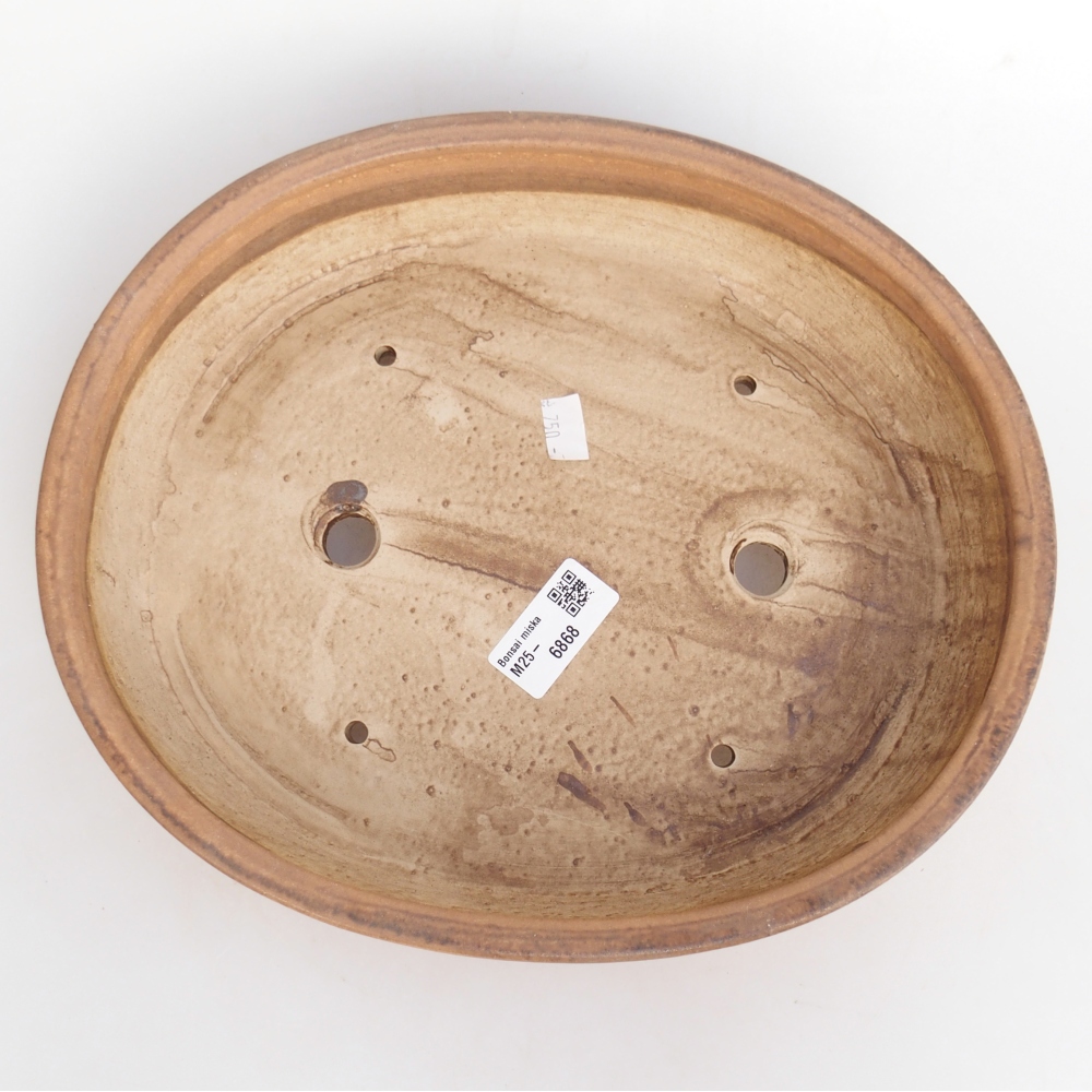 kerámia bonsai tál 28 x 24 x 6 cm, rózsaszínű