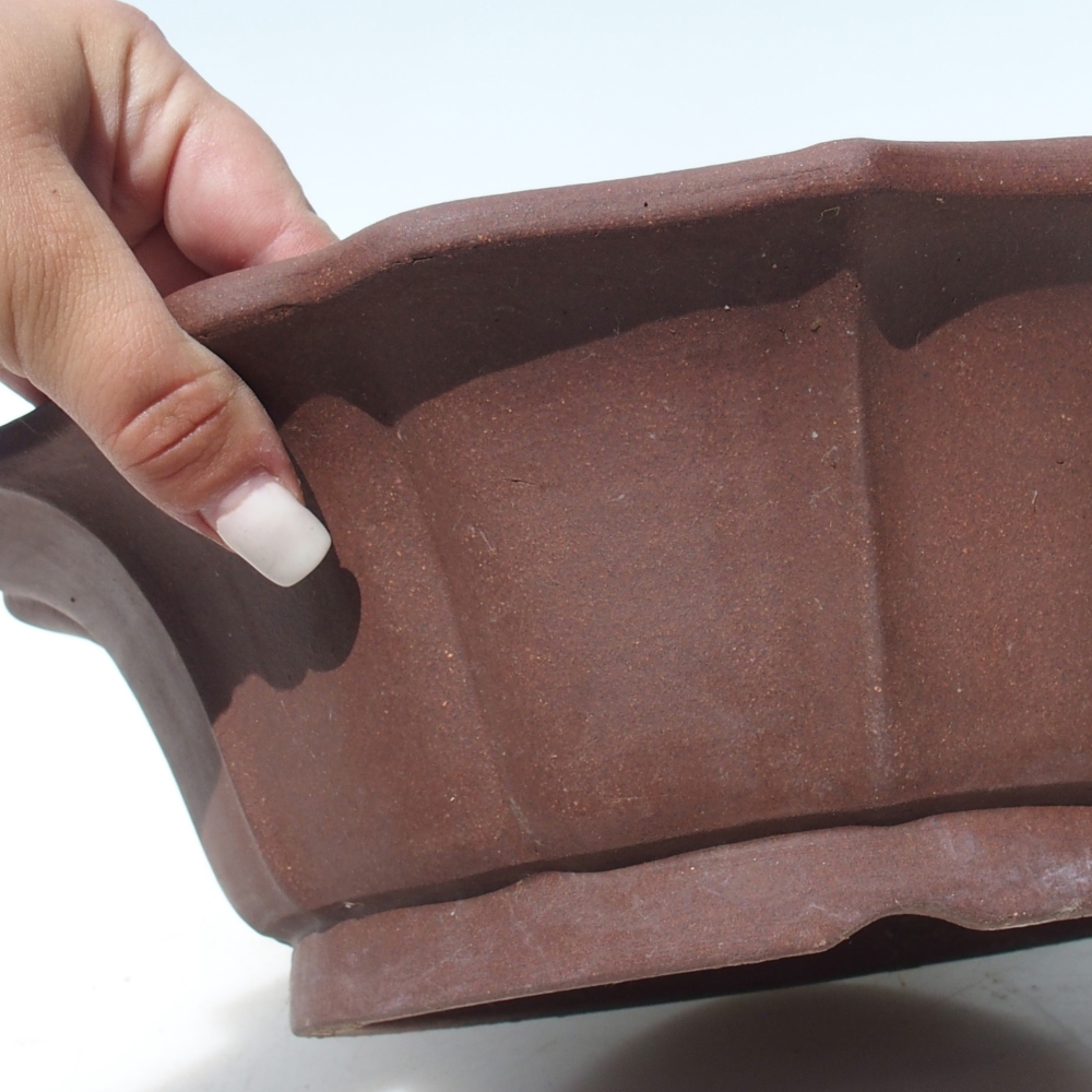 Bonsai tál 30,5 x 30,5 x 10 cm - barna