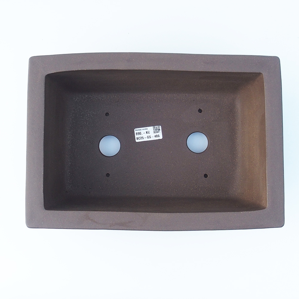 Tál 33 x 23 x 12,5 cm barna színben