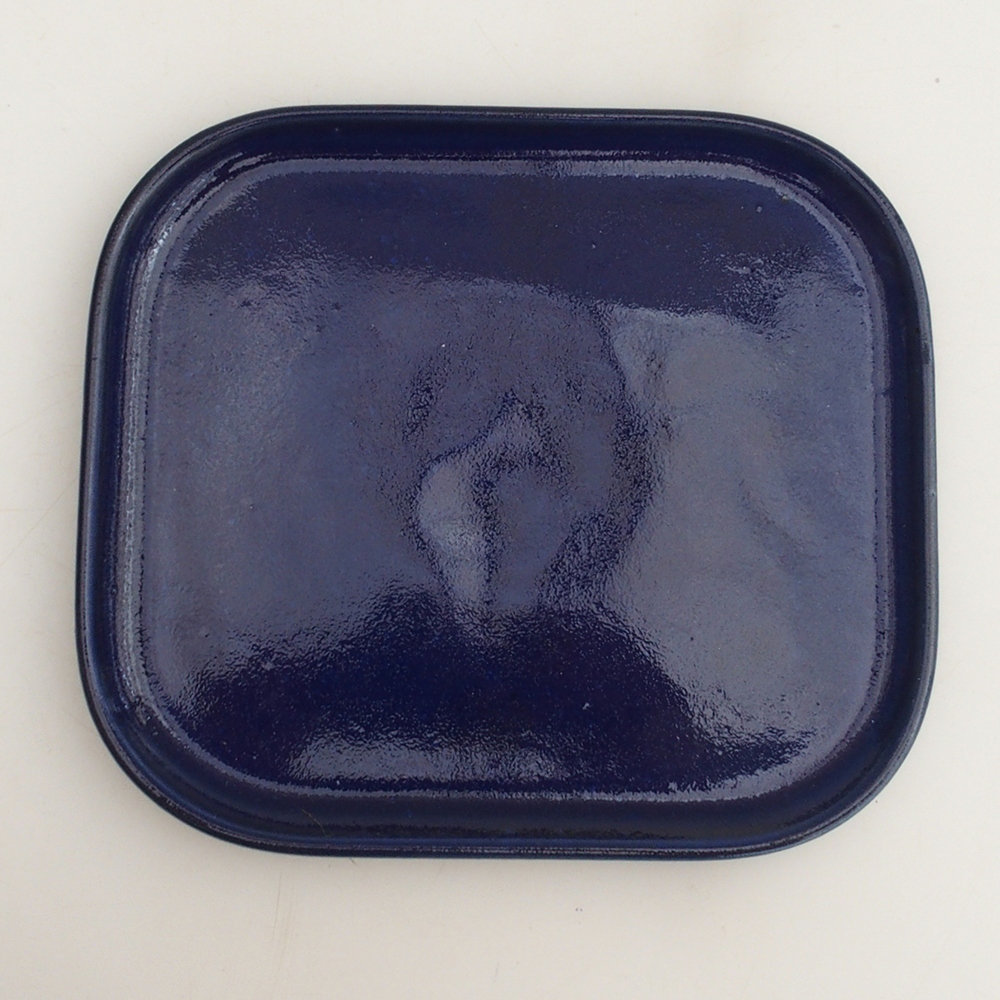 Kerámia tál H36 - 17,5 x 15 x 1 cm - kék