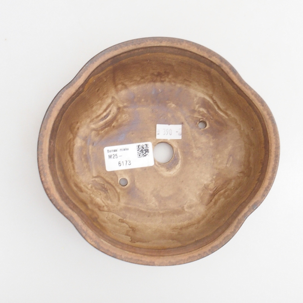 kerámia bonsai tál 10 x 8,5 x 4 cm, barna