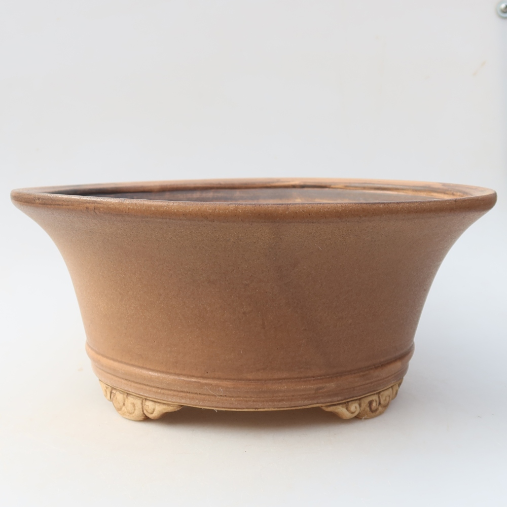 Kerámia bonsai tál, 29 x 29 x 12,5 cm, rózsaszín