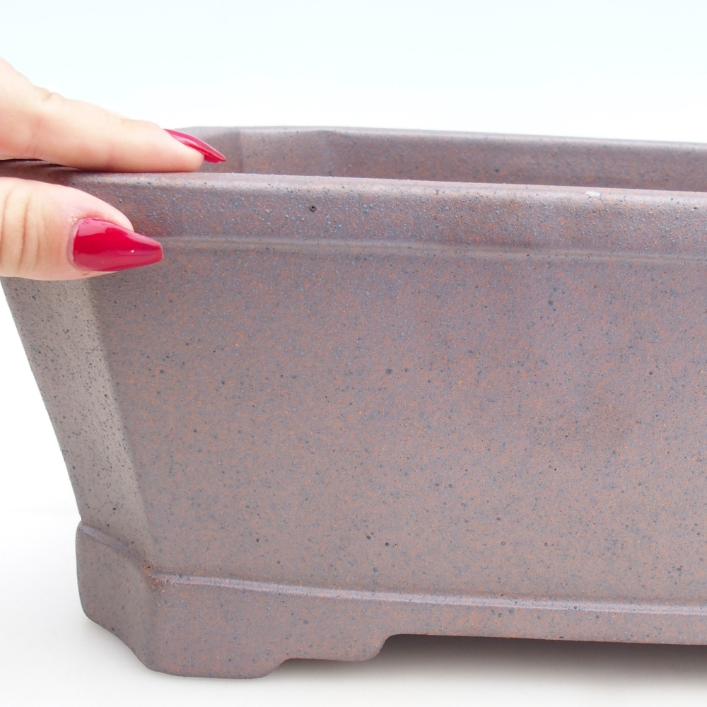 Kerámia bonsai tál 33 x 26 x 12,5 cm, fém színben