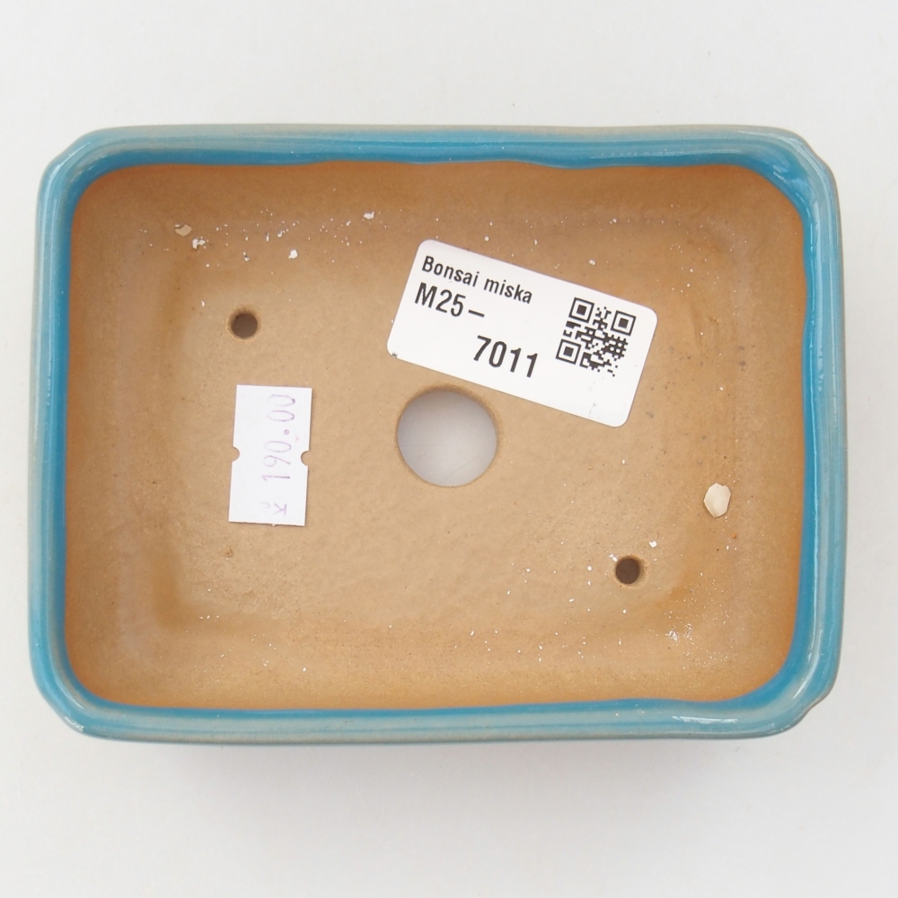 kerámia bonsai tál 11,5 x 9 x 3,5 cm, kék színben