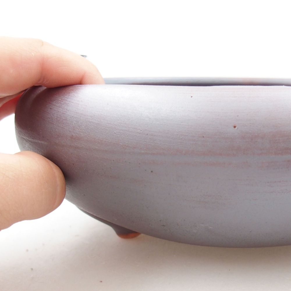 Kerámia bonsai tál 21 x 21 x 7,5 cm, fém színben