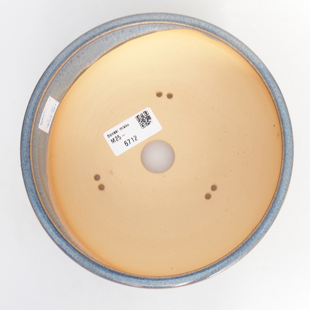 kerámia bonsai tál 17,5 x 17,5 x 6 cm, kék színben