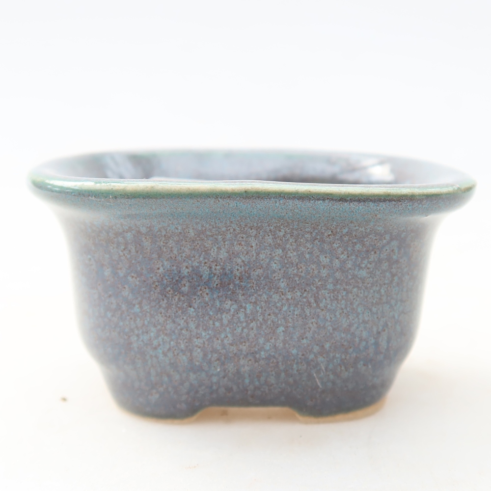 Kerámia bonsai tál, 6 x 5 x 3 cm, szürke színű