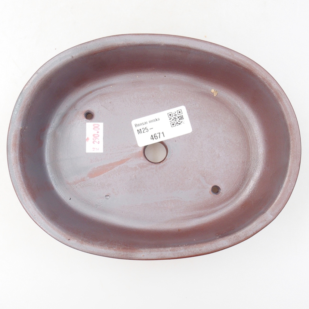 Kerámia bonsai tál 18,5 x 14,5 x 5 cm, fém színben