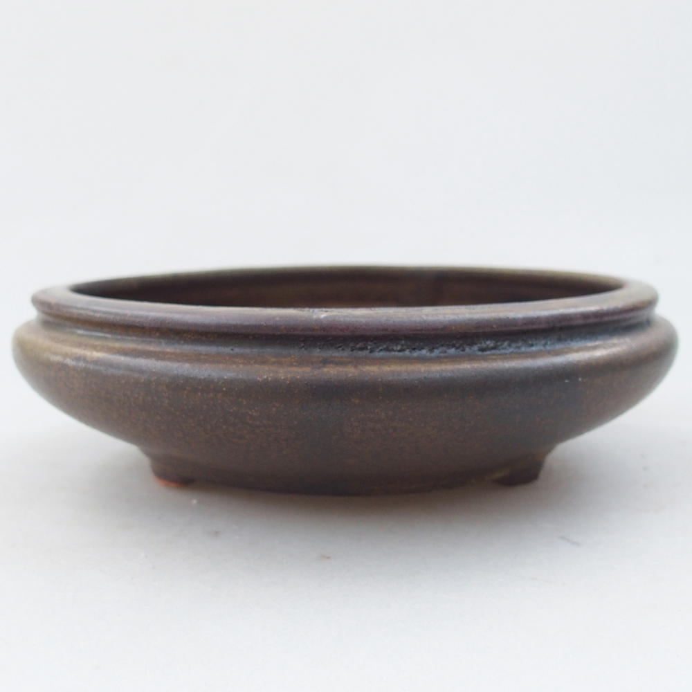 kerámia bonsai tál 15 x 15 x 5 cm, barna