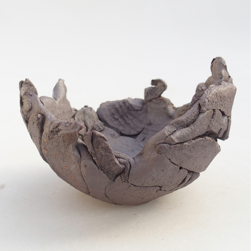 Kerámia kagyló 10,5 x 10 x 7,5 cm , fémes színű