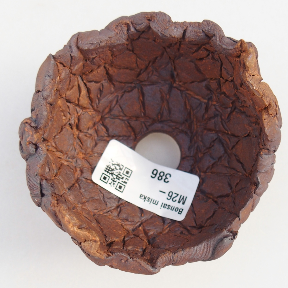 Kerámia kagyló 8,5 x 8 x 6 cm , barna színű