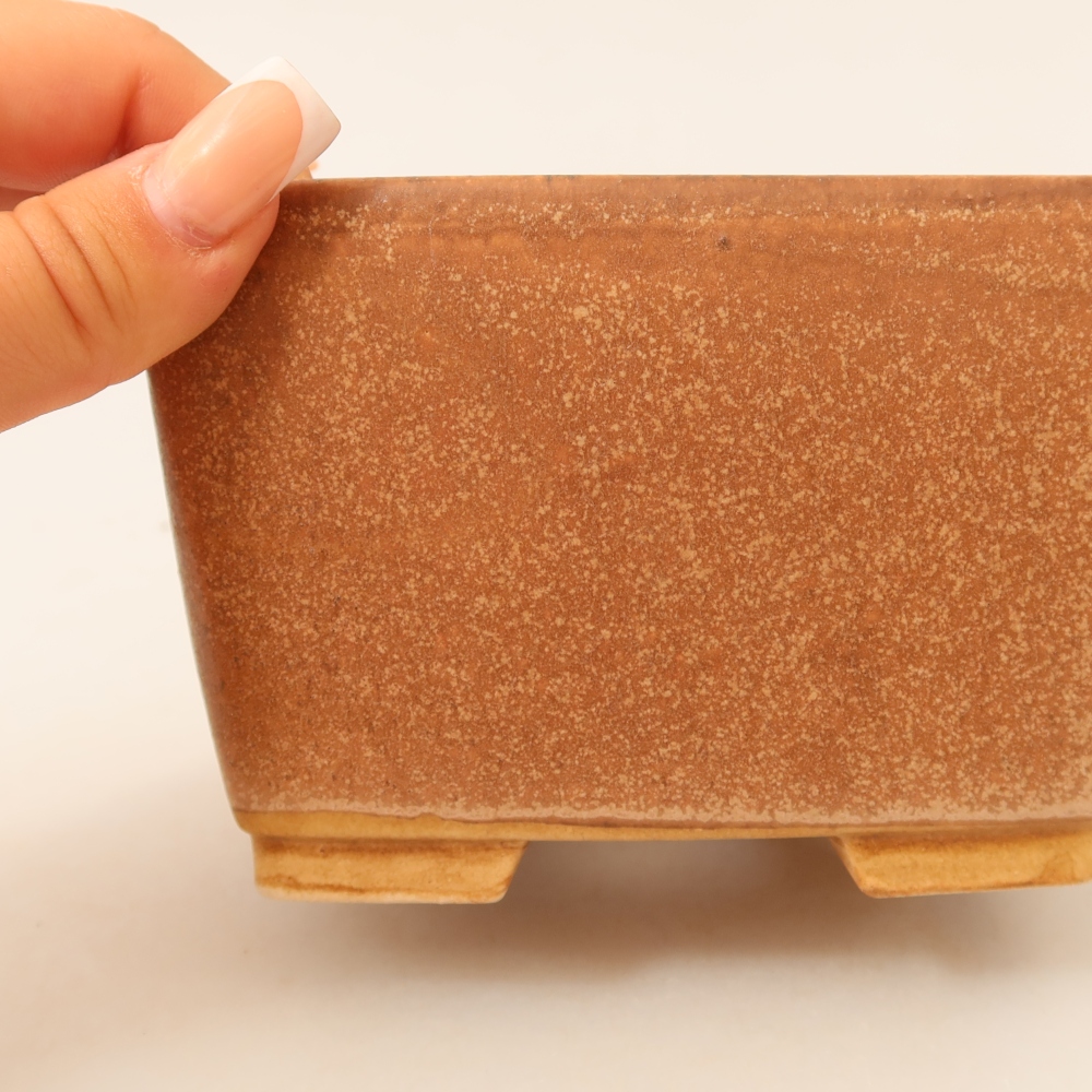kerámia bonsai tál 13 x 13 x 8 cm, rózsaszínű