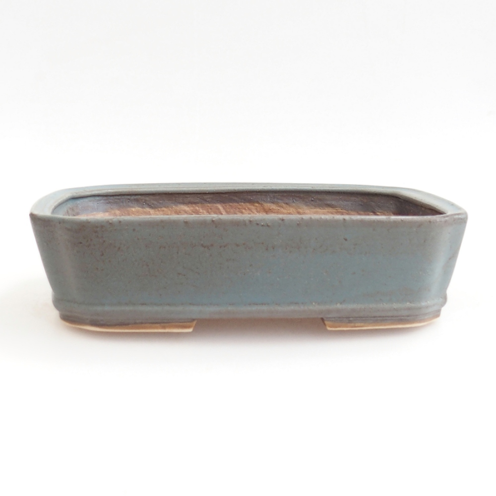 kerámia bonsai tál 24 x 20,5 x 6 cm, kék színben