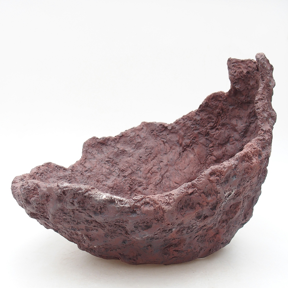 Kerámia kagyló 23 x 25 x 21 cm , barna színű