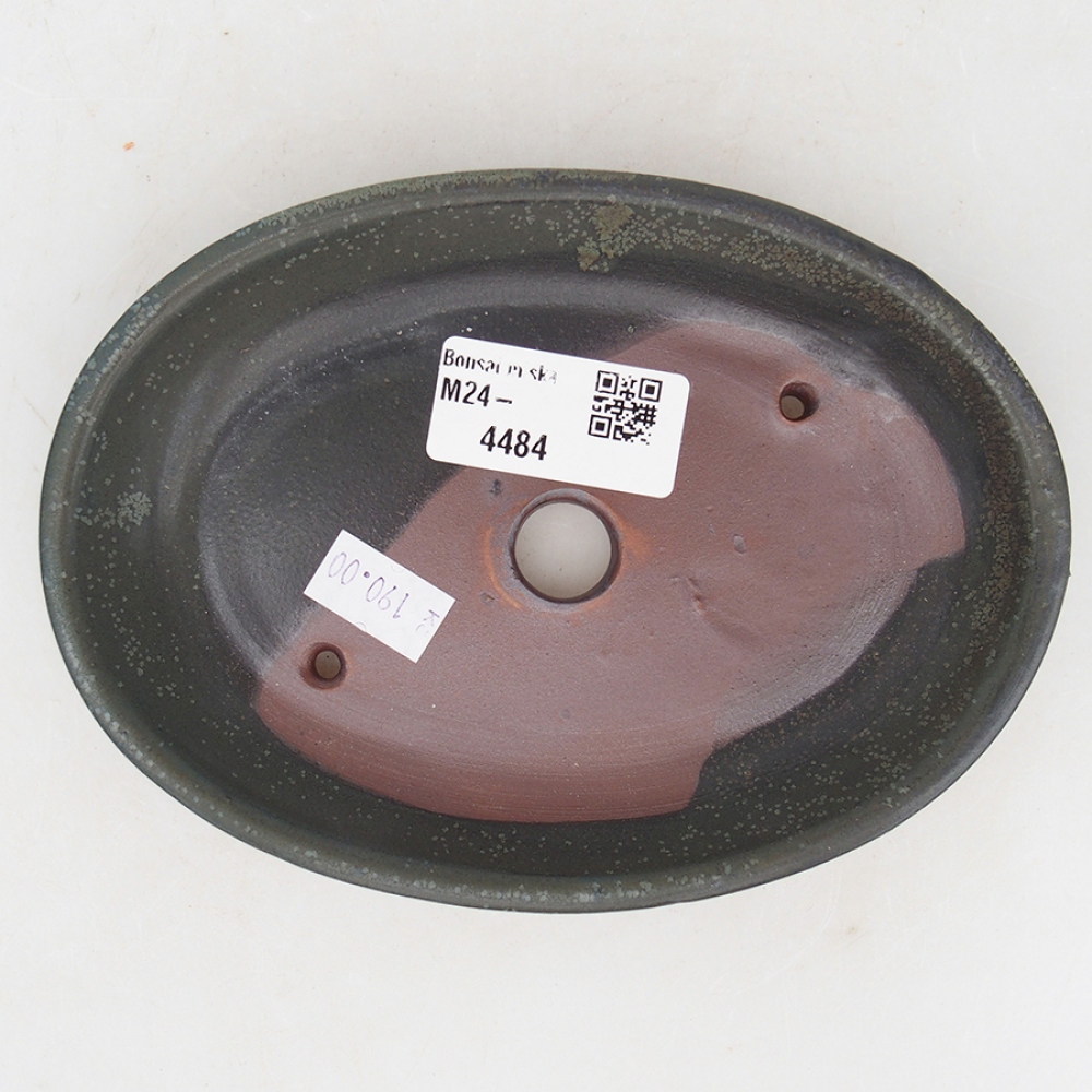 kerámia bonsai tál 15,5 x 11 x 2,5 cm, szürke