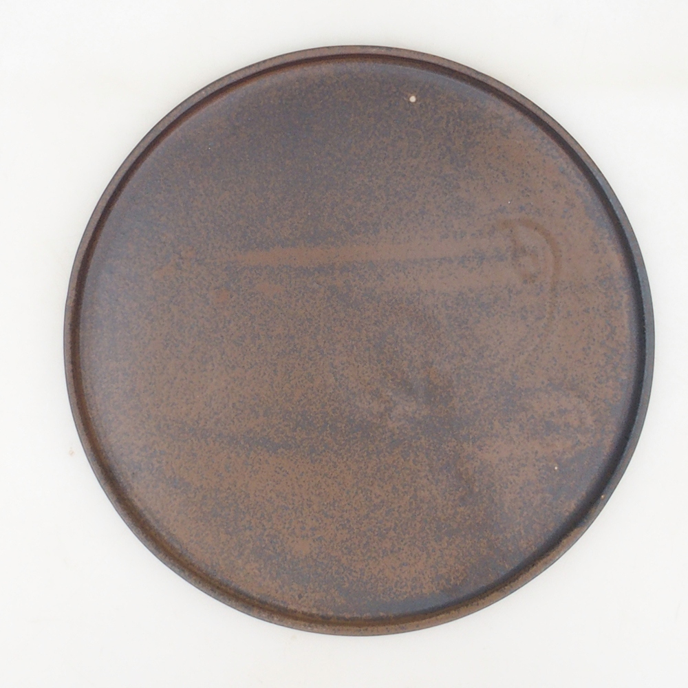 Kerek bonsai konzol D7-M - 24,5 x 24,5 x 1 cm - barna