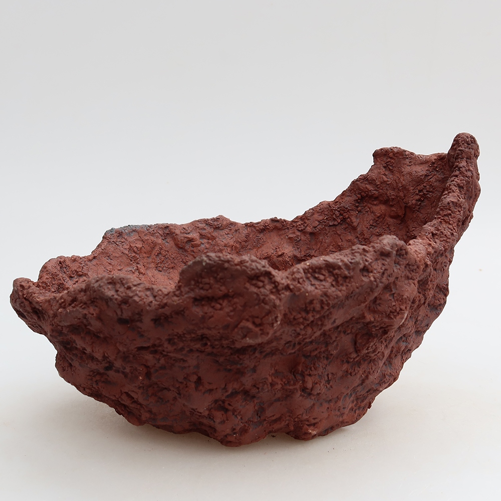 Kerámia héj, 20 x 17 x 12,5 cm, barna színű