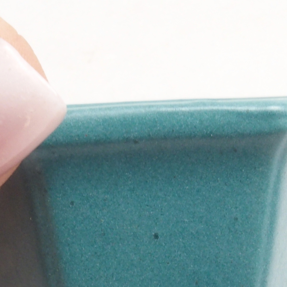 kerámia bonsai tál 6,5 x 5,5 x 4 cm, kék színben