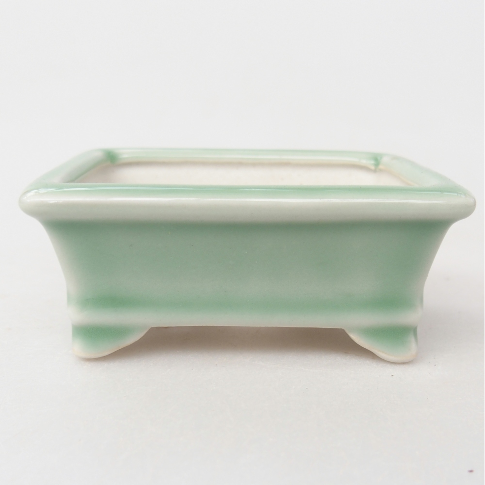 Mini bonsai tál 8 x 6,5 x 3 cm, zöld