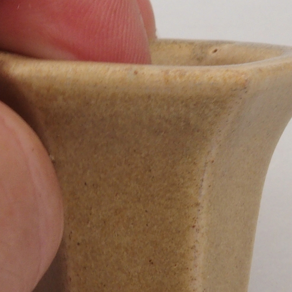 Mini bonsai tál 4 x 3,5 x 3 cm, barna