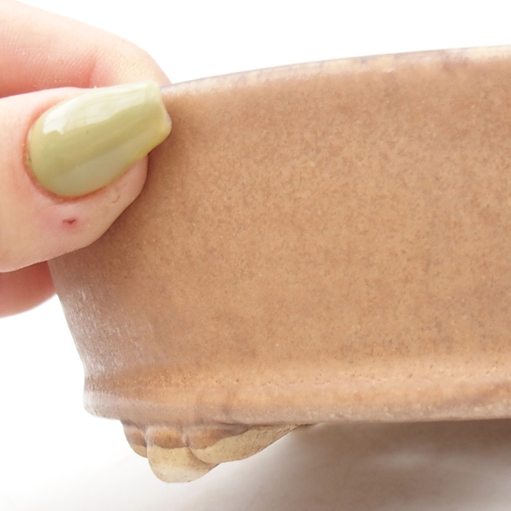 Kerámia bonsai tál 15,5 x 15,5 x 4,5 cm, rózsaszínű