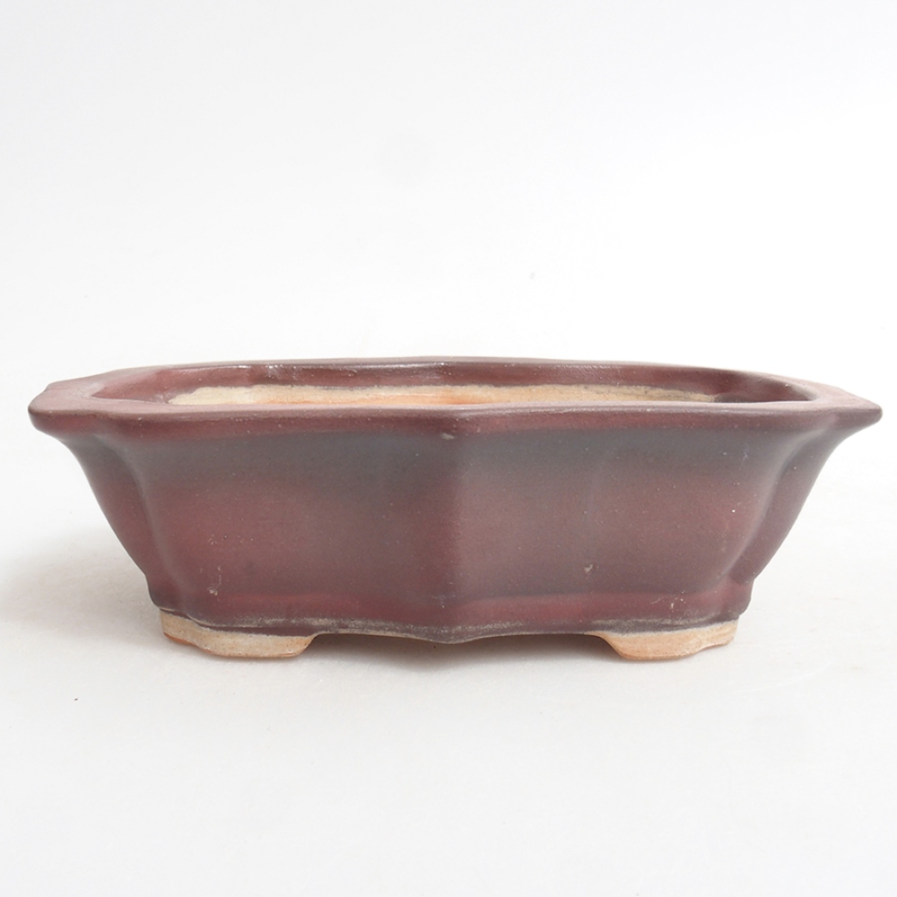 Kerámia bonsai tál 15,5 x 11,5 x 4,5 cm, rózsaszínű