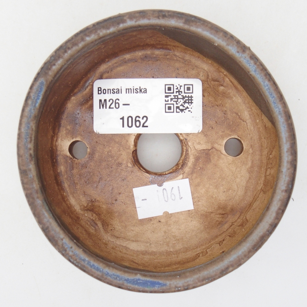 kerámia bonsai tál 9 x 9 x 3,5 cm, kék színben