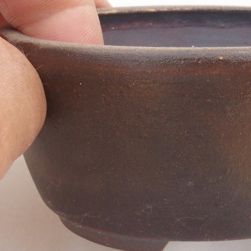 kerámia bonsai tál 10 x 8,5 x 4 cm, barna