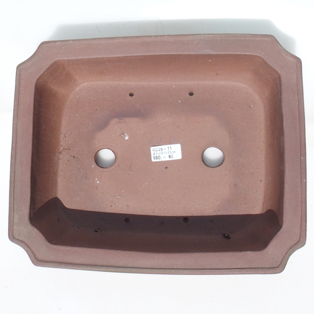 Bonsai tál 35,5 x 29,5 x 8,5 cm - barna