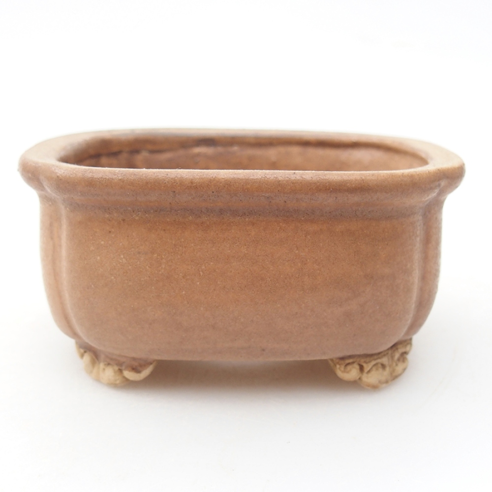 kerámia bonsai tál 7,5 x 7 x 4 cm, rózsaszínű