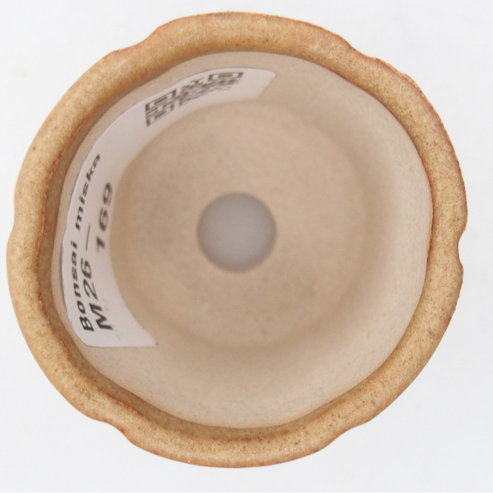 Mini bonsai tál 4 x 4 x 4,5 cm, barna