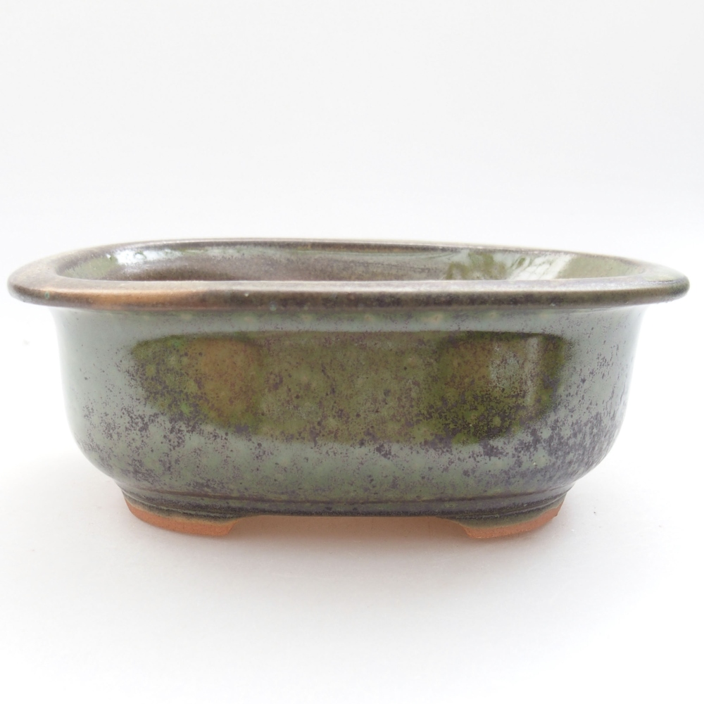 kerámia bonsai tál 22 x 17 x 5 cm, zöld