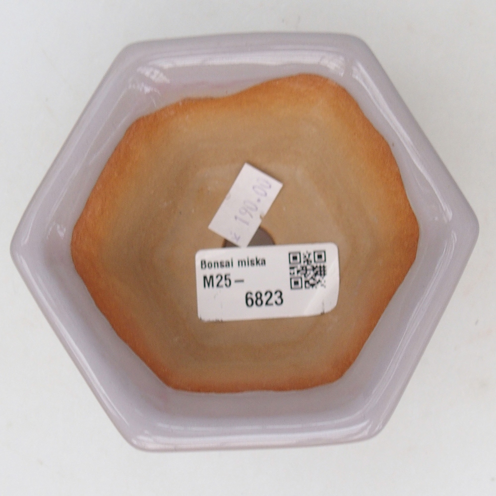 Kerámia bonsai tál 10,5 x 9,5 x 5,5 cm, rózsaszínű