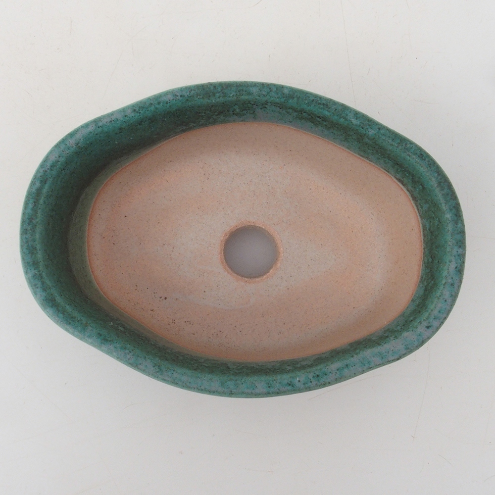 Bonsai tál H05 - 11 x 8 x 4 cm. - zöld