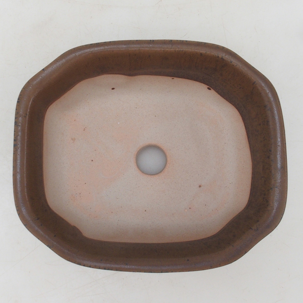 Bonsai tál H31 - 14 x 12 x 5,5 cm. - barna