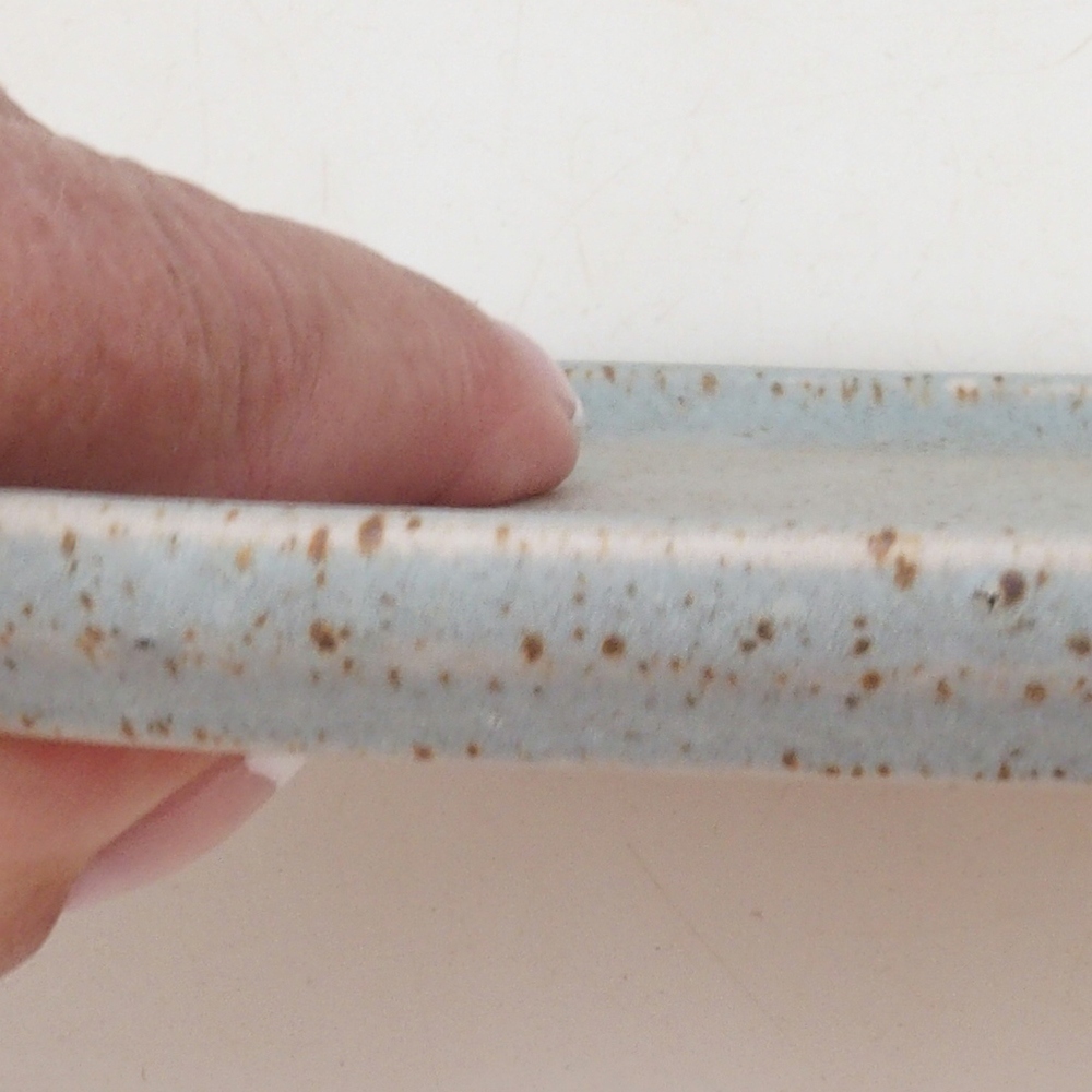 Kerámia tál H32 - 13 x 11 x 1 cm - bézs színű