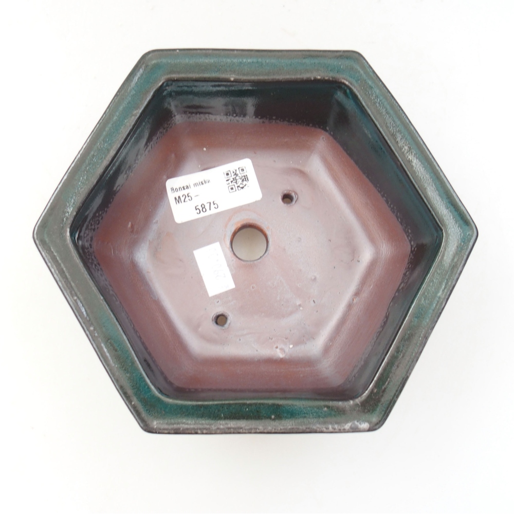 kerámia bonsai tál 22 x 17 x 5 cm, zöld