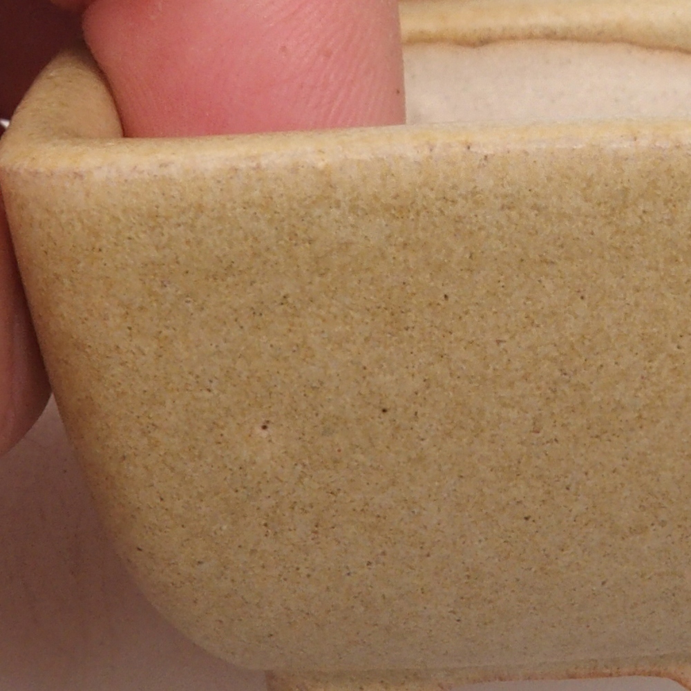 Mini bonsai tál 4,5 x 4,5 x 3 cm, barna