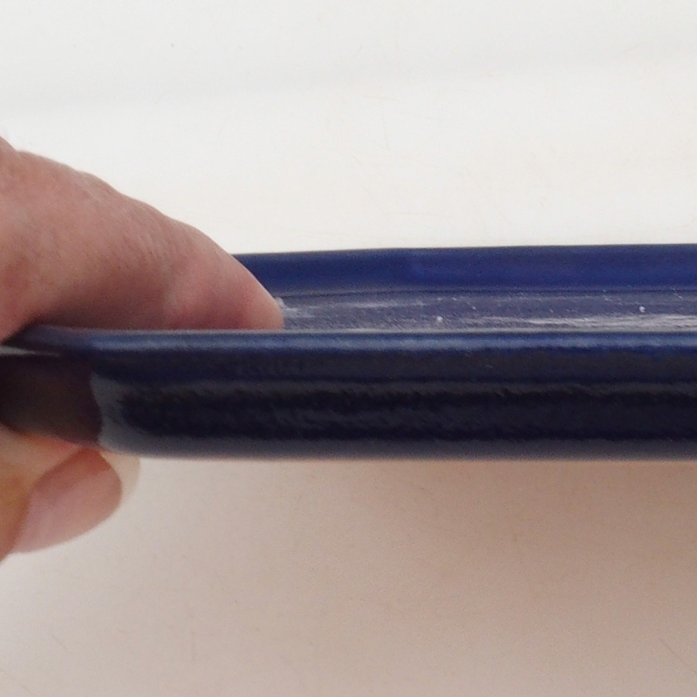 Kerámia tál H14 - 18 x 18 x 1 cm - kék