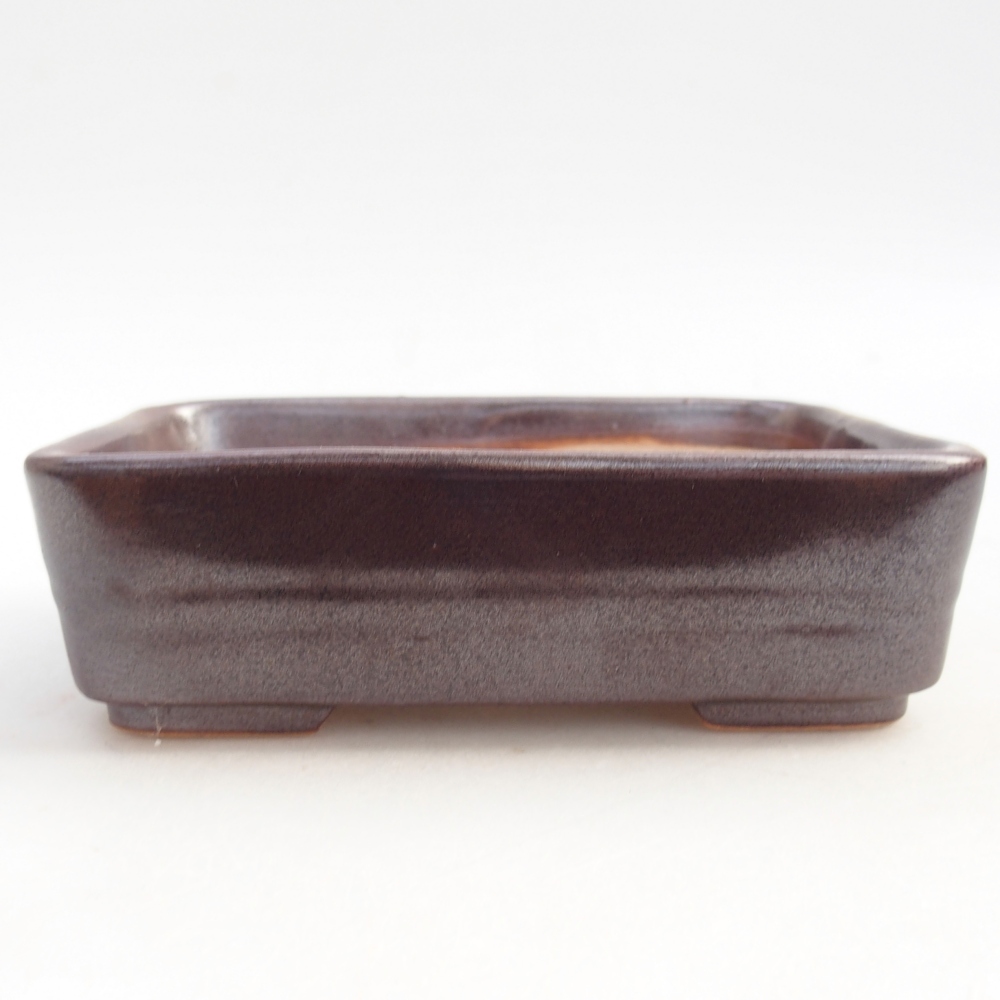 Kerámia bonsai tál 14,5 x 10,5 x 4,5 cm, fém színben