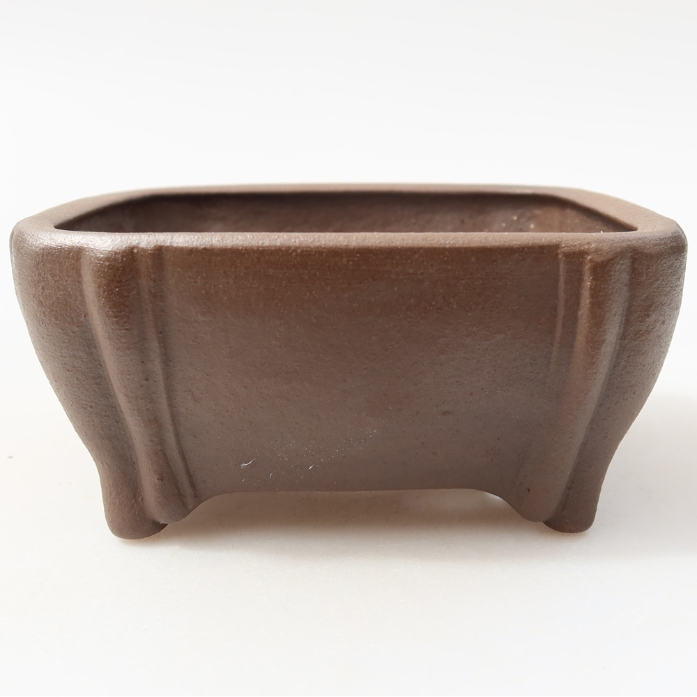 kerámia bonsai tál 10,5 x 10,5 x 4,5 cm, barna
