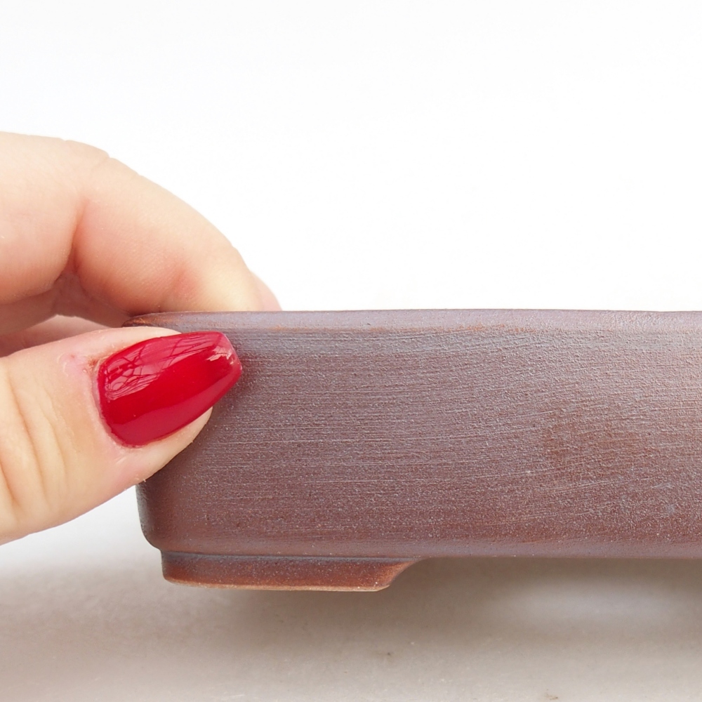 Kerámia bonsai tál 12,5 x 9,5 x 3,5 cm, fém színű