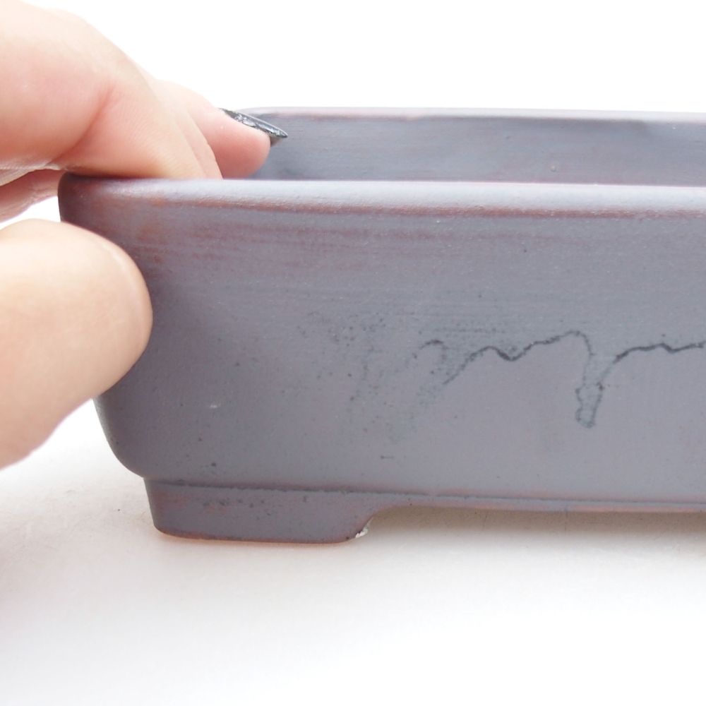 kerámia bonsai tál 22 x 17 x 5 cm, zöld