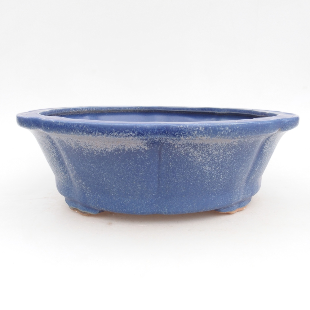 kerámia bonsai tál 26,5 x 26,5 x 8,5 cm, kék színű