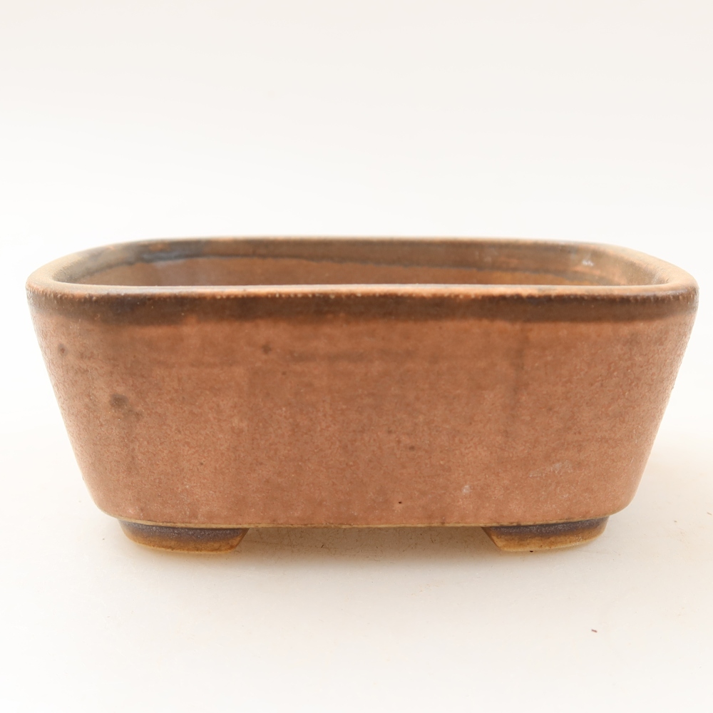 kerámia bonsai tál 10 x 8,5 x 4 cm, rózsaszínű