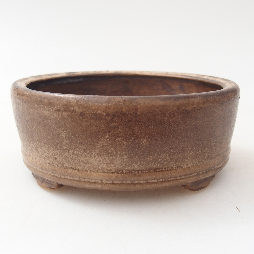 kerámia bonsai tál 9 x 9 x 3,5 cm, barna