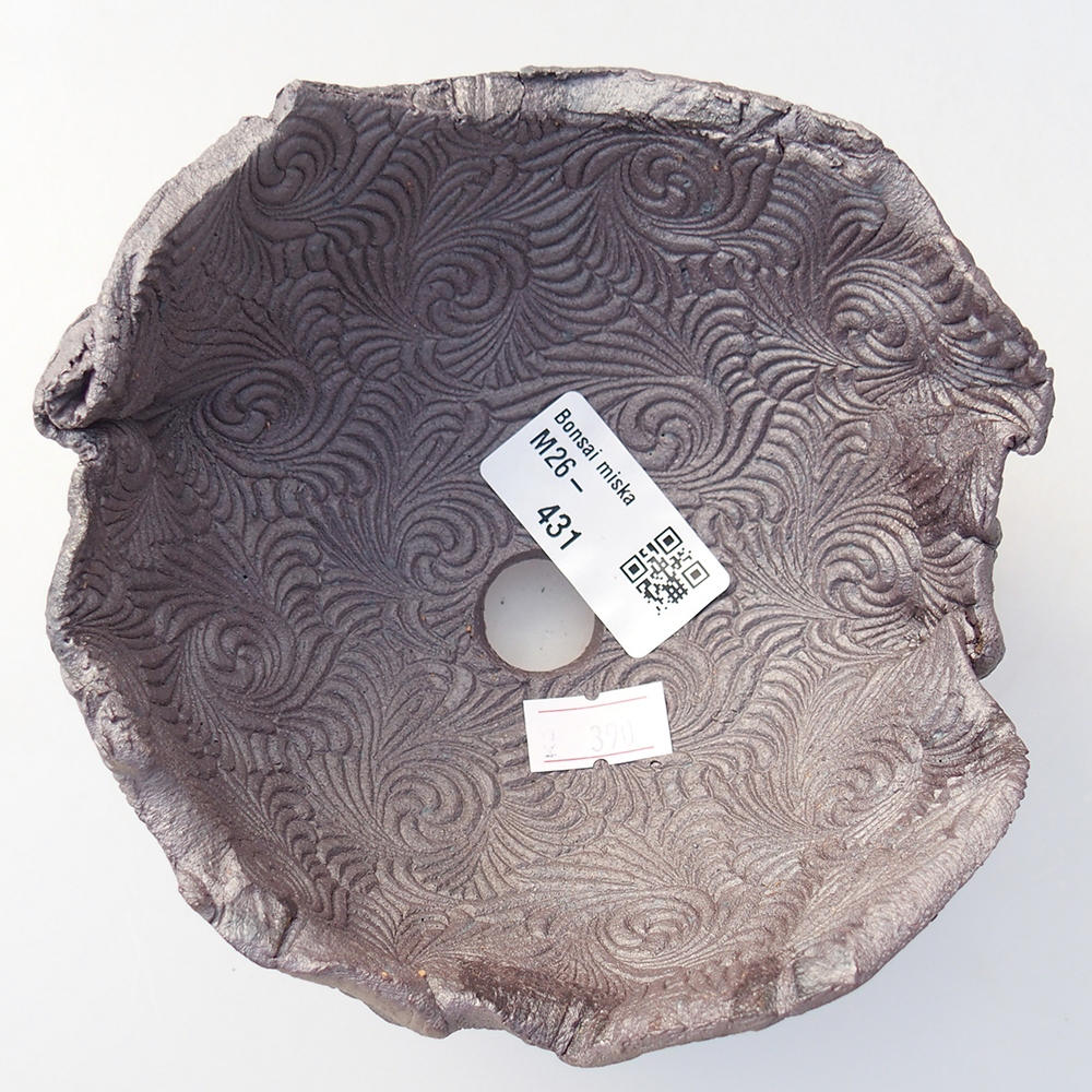 Kerámia kagyló 13,5 x 13 x 7 cm , fémes színű