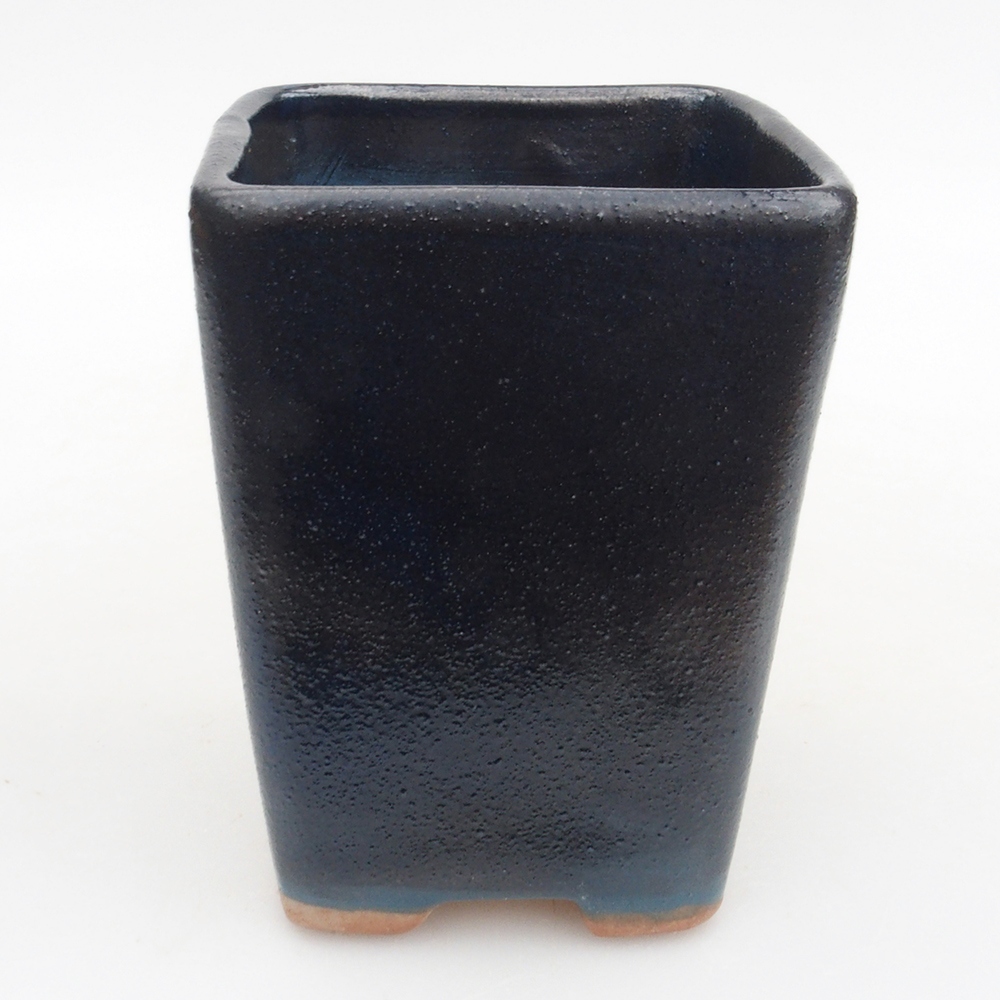 kerámia bonsai tál 8 x 8 x 10,5 cm, kék színben