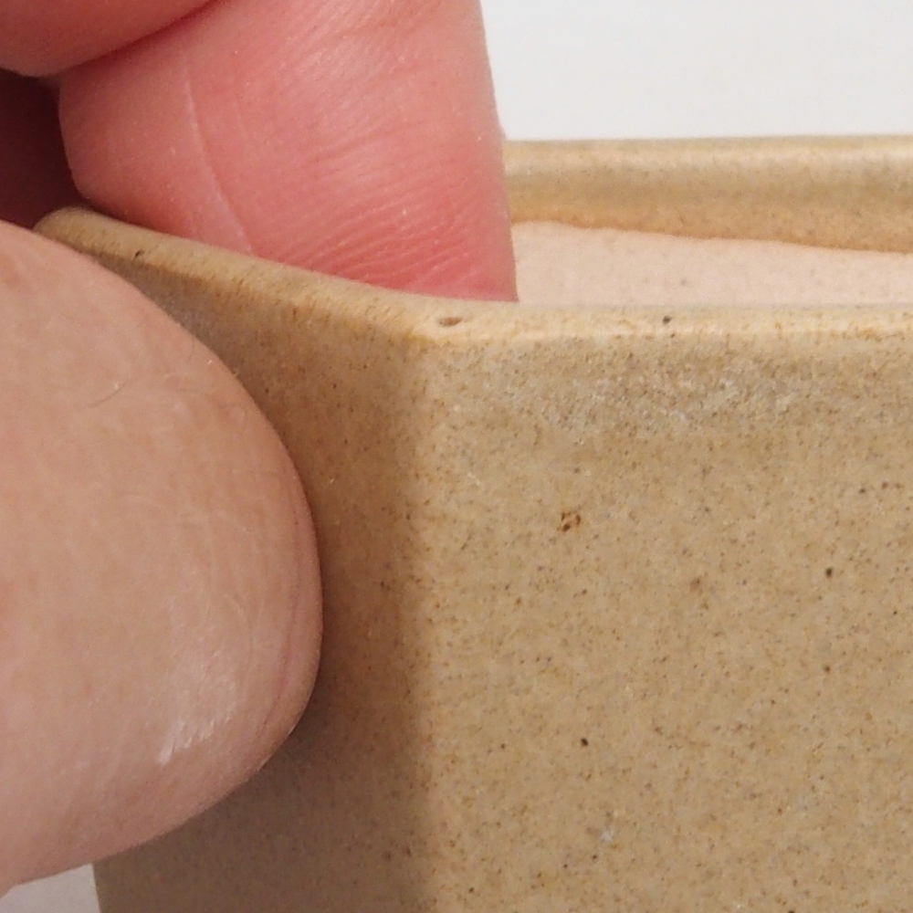 Mini bonsai tál 7 x 5,5 x 4,5 cm, barna