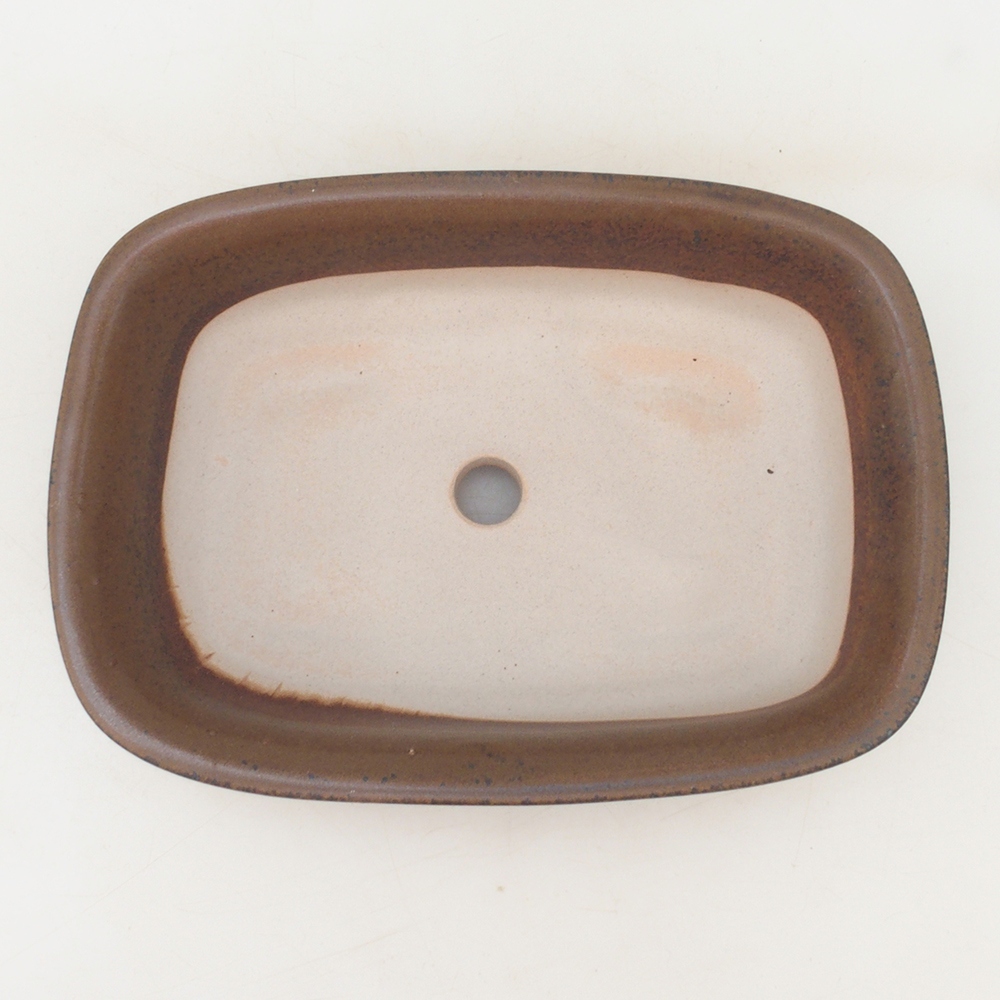 Bonsai tál H02 - 19 x 13 x 5 cm - barna